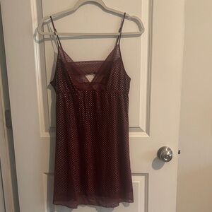 Victoria's Secret Wine Good Lace Chemise